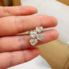 Hjerteformede Moissanite Øreringe