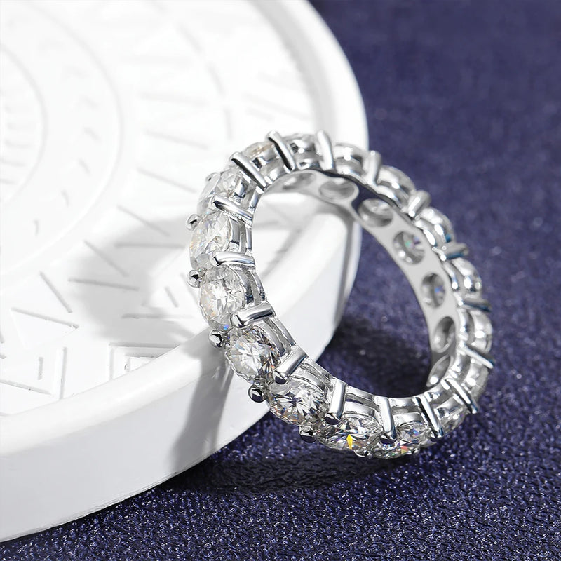 5mm Moissanite Række Ring