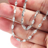 Moissanite Marquise Tennis Halskæde