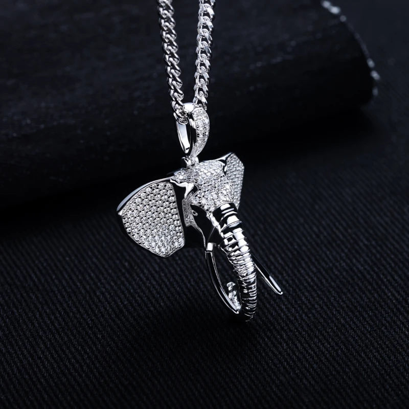 Moissanite Elefant Pendant