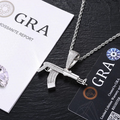Moissanite AK Pendant