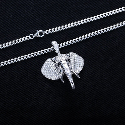 Moissanite Elefant Pendant