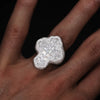 Moissanite Iced Out Kors Ring