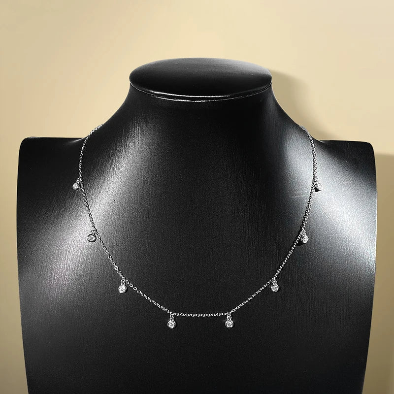 Moissanite Bubble Halskæde