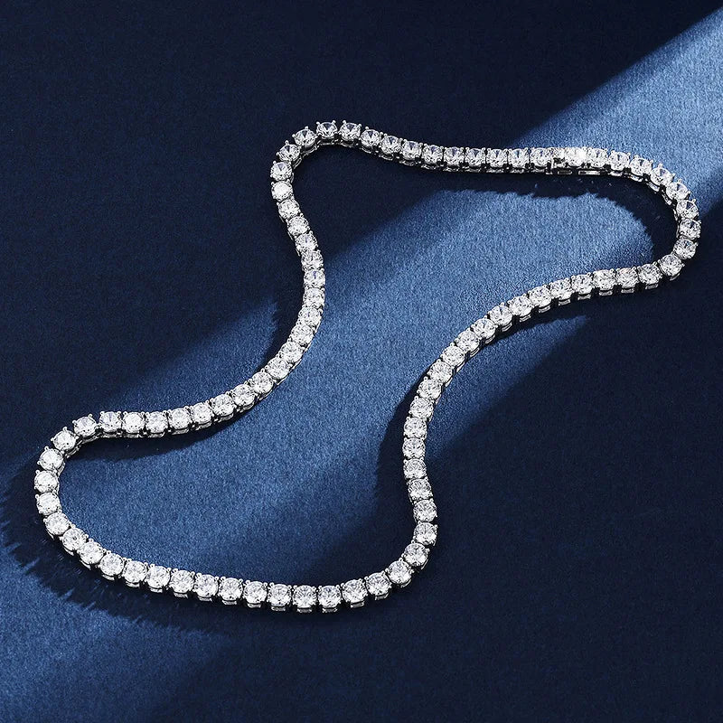 Moissanite Tennis Halskæde