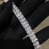 Moissanite Dobbelt Række Tennis Armbånd