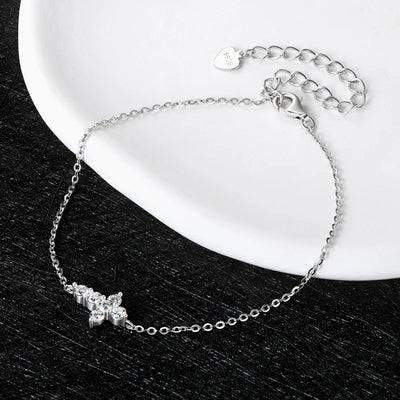 Moissanite Kors Armbånd