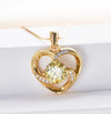 Moissanite Hjerte Halskæde