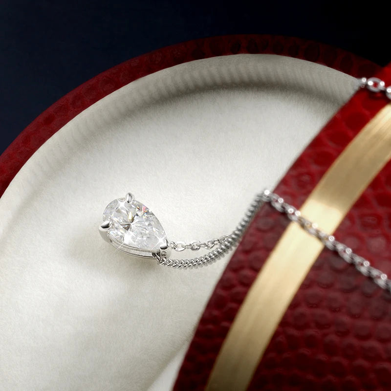 Moissanite Solitaire Halskæde