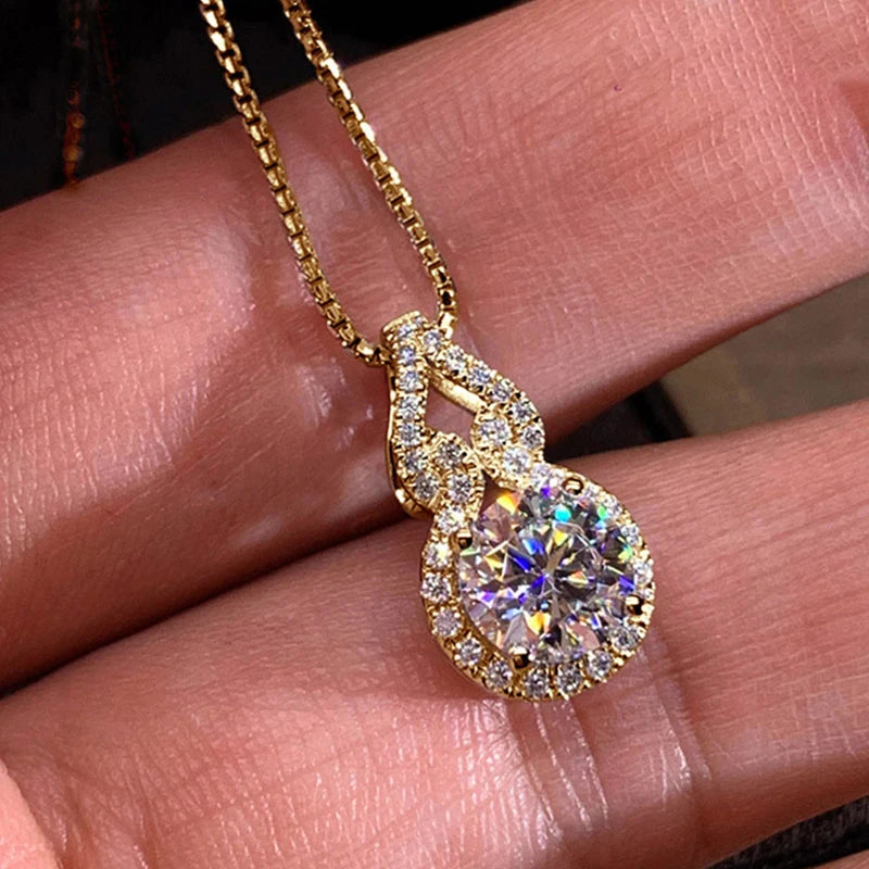 Moissanite Infinity Halskæde