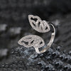 Sommerfugl Ring med Moissanite