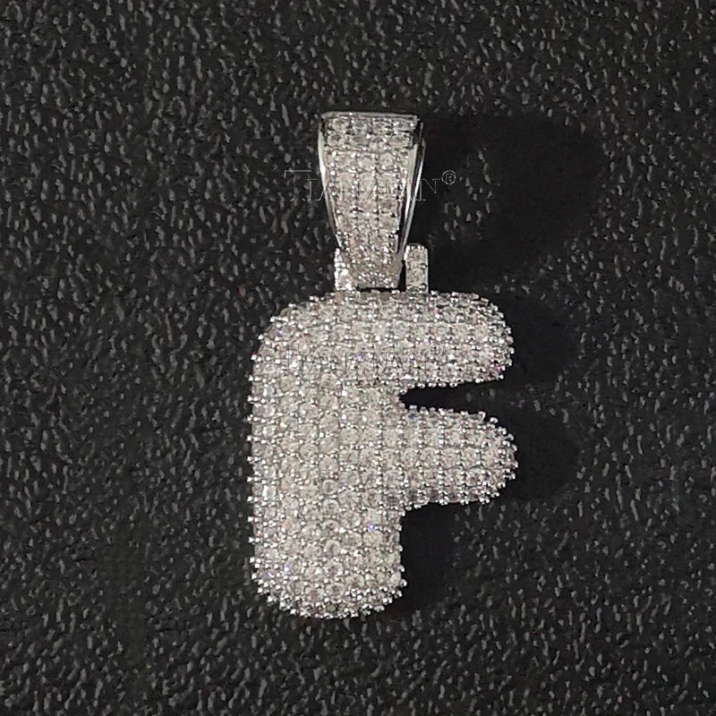 Moissanite Bogstav Pendant