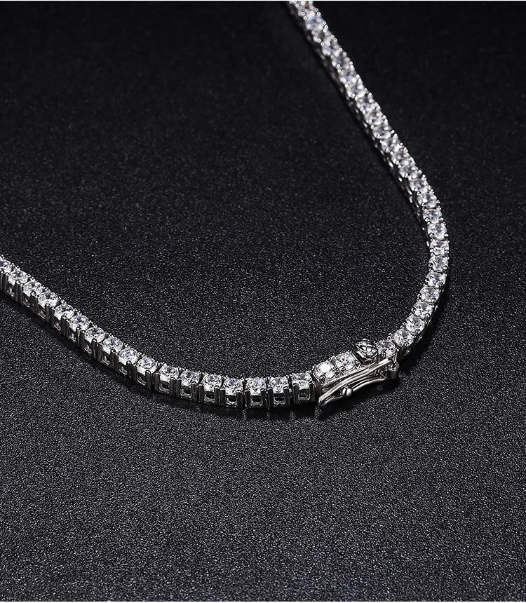 Moissanite Tennis Halskæde