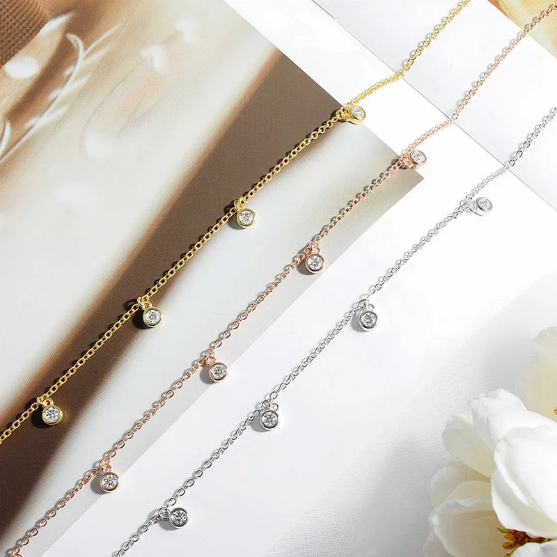 Moissanite Bubble Halskæde