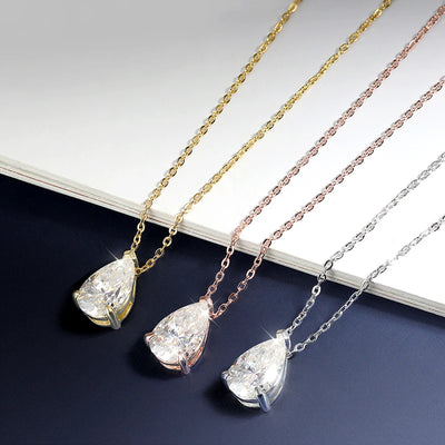 Moissanite Solitaire Halskæde