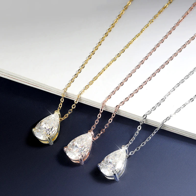 Moissanite Solitaire Halskæde