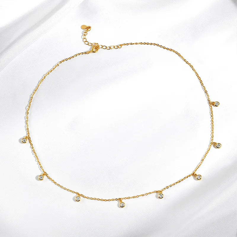 Moissanite Bubble Halskæde