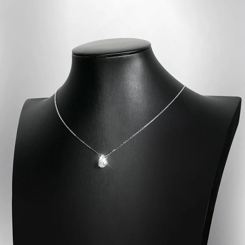 Moissanite Solitaire Halskæde
