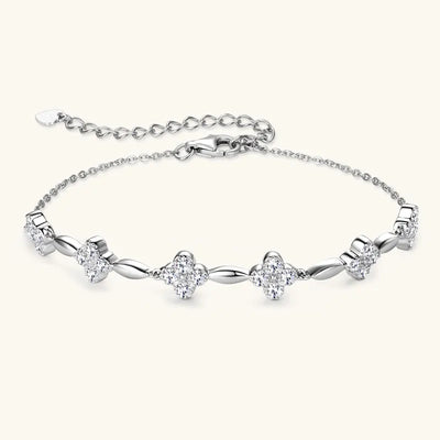 Moissanite Firekløver Armbånd