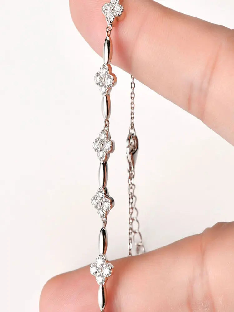 Moissanite Firekløver Armbånd