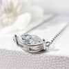 Moissanite Marquise Vedhæng Halskæde