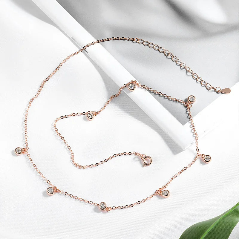 Moissanite Bubble Halskæde