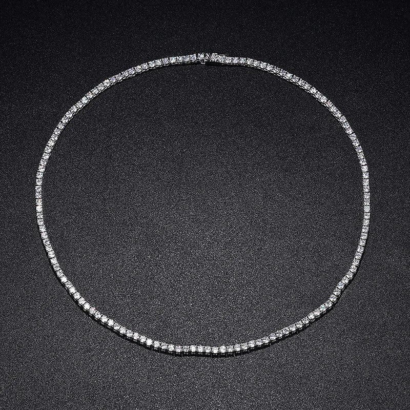 Moissanite Tennis Halskæde