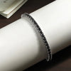 Moissanite Tennis Armbånd 3mm-4mm Sort | 18k Forgyldt Sterling Sølv