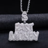Moissanite Iced Out “Fast Money” Pendant