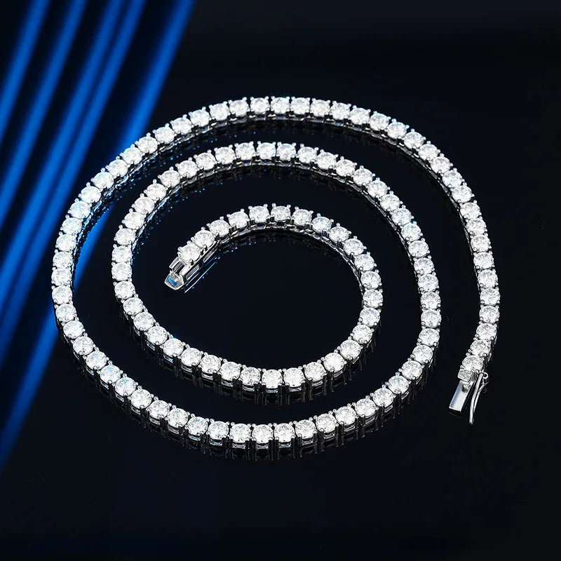 Moissanite Tennis Halskæde