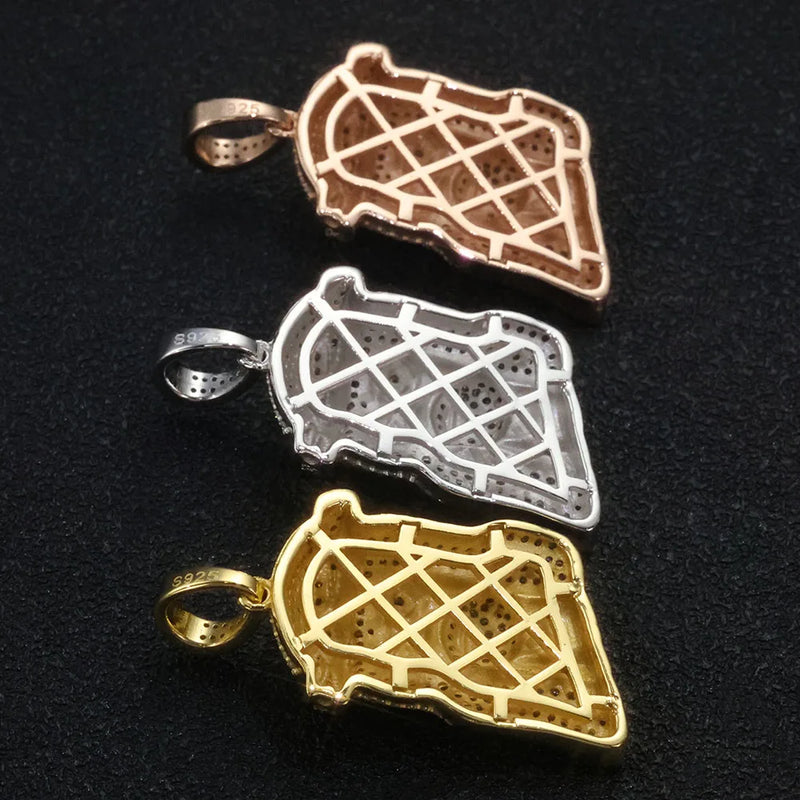 Jesus Hoved Vedhæng med Moissanite